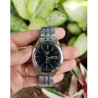 ราคา SEIKO 5 Automatic Mens Watch รุ่น SNKL23K1 สายแสตนเลสสีเงิน หน้าปัดสีดำ มั่นใจ ของแท้ 100 รับประกันสินค้า 1 ปี (344655761)