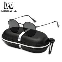ราคา LouisWillผู้ชายแว่นตากันแดด ผช คลาสสิกแว่นตาแฟชั่นUV400แว่นตากันแดดPolarized Retroกรอบโลหะเลนส์ทรงกลมแว่นตากันแดด แว่นกันแดดชาย แว่นตาผู้ชาย (4861616032)