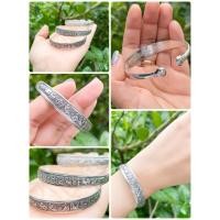 ราคา พร้อมส่ง กำไล12ราศี กำไลเงิน เนื้ออัลปาก้า ขนาดfree size ผ่านพิธีการปลุกเสก บริการเก็บเงินปลายทาง (10455379109)