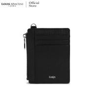 ราคา Louis Montini Evelyn Collection Saffiano Nametag Wallet กระเป๋าใส่บัตรคล้องคอหนังแท้ กระเป๋านามบัตร WK19 (4921596535)