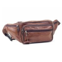 ราคา Chinatown Leather กระเป๋าผู้ชาย คาดเอว หนังแท้ ซิปยื่นสีน้ำตาล ดำ ซิปเยอะ (9860530523)