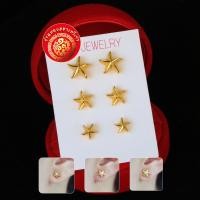 ราคา CN JEWELRY ต่างหูปลาดาวทอง ต่างหู ตุ้มหู ต่างหูหุ้มทอง ต่างหูทอง (2573838744)