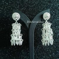 ราคา ตุ้มหูออเจ้า ตุ้มหูระย้า เครื่องประดับหู ต่าหูสีทอง แบบเจาะ (16290213126)