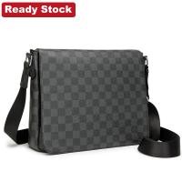 ราคา กระเป๋าสะพายข้าง messenger ธุรกิจสีดำ Lattice messenger (1388208291)