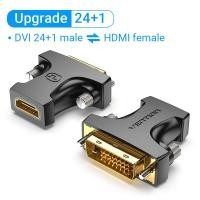 ราคา Vention DVI to HDMI Adapter Bi directional DVI D 24 1 ชายไป HDMI หญิงสายแปลงสำหรับโปรเจคเตอร์ HDMI to DVI (3754742833)