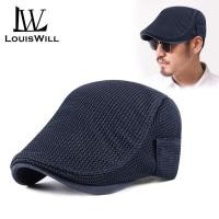 ราคา LouisWill หมวกกันแดดชาย หมวดแก๊ป หมวกผู้ชายเท่ๆ หมวกแก๊ปเท่ๆ Beret หมวกแฟชั่น (8258464832)