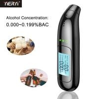 ราคา Yieryi เครื่องวัดแอลกอฮอล์แบบมืออาชีพ10วินาทีเครื่องวัดปริมาณแอลกอฮอล์แบบชาร์จไฟได้แบบดิจิตอลพกพาได้เครื่องมือตรวจจับแอลกอฮอล์ (17134909743)