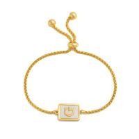 ราคา สร้อยข้อมือเริ่มต้น A Z สำหรับผู้หญิงสร้อยข้อมือโซ่สแตนเลสสีทองตัวอักษร26ตัว (16323135608)