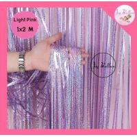 ราคา สายรุ้งฟอยล์ตกแต่งฉากหลังสีสวยวิ้ง ขนาดกว้าง 1 เมตร ยาว 2 เมตร หากต้องการให้หนาสวยควรซ้อนสองชั้น backdrop ฟอยล์ตกแต่งรุ้งม่านฉากหลัง (2696290681)