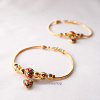 ราคา Siamonlineshop สร้อยข้อมือ ทอง แกะสลัก ลงยา หนัก 2 สลึง เลือกลายไม่ได้ (18912790833)