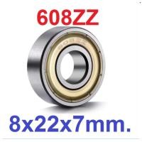 ราคา ลูกปืน 608 ตลับลูกปืน 608Z ตลับลูกปืนพัดลม 608Z เสียงเงียบ ยางรองตลับลูกปืน 608 608Z 608ZZ อะไหล่พัดลม (17934495640)