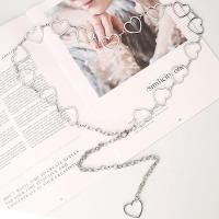 ราคา รักหัวใจเข็มขัดโซ่กลวงสำหรับผู้หญิงสีทองสีเงินเข็มขัดเอวโลหะสาวฮิปฮอปชุดกางเกงยีนส์เข็มขัด (11780802672)