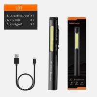 ราคา SUPERFIRE ไฟฉายขนาดเล็กสีม่วงไฟฉายมัลติฟังก์ชัน J01ขนาดเล็กน้ำหนักเบาType Cไฟฉายพกพาชาร์ แอลอีดีซังยูวีแดง (11649154508)