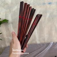 ราคา แพค4คู่ ตะเกียบไม้พยุง ตะเกียบไม้พยุงแท้ สีไม้ ลวดลายธรรมชาติ (9633781666)