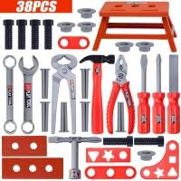 ราคา Kids Toolbox Engineer เครื่องมือซ่อมแซมจําลอง Pretend Toy Electric Drill ไขควง เครื่องมือ (19294819335)