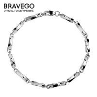 ราคา Bravego แฟชั่นผู้ชายสร้อยข้อมือสแตนเลสฮิปฮอปไทเทเนียมเหล็ก Mobius โซ่สร้อยข้อมืออุปกรณ์เครื่องประดับ (16030711240)