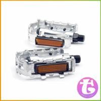 ราคา บันไดจักรยานอลูมิเนียม อุปกรณ์จักรยาน มี 2 สี สีเงิน และ สีดำ Bicycle pedals (11222764488)