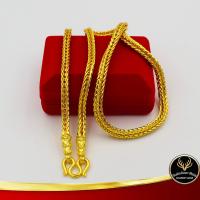 ราคา สร้อยคอ สร้อยคอแฟชั่น ลายสี่เสา น้ำหนัก 3 บาท ยาว 24 นิ้ว งานเคลือบแก้ว ชุบเศษทองเยาวราช ชุบทอง100 สินค้าขายดีพร้อมส่ง (7946399927)