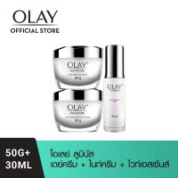 ราคา แพ็คสุดคุ้ม Olay โอเลย์ ลูมินัส ไลท์ เพอร์เฟคติ้ง ครีม เดย์ ไนท์ ไวท์ เรเดียนซ์ ไลท์ เพอร์เฟคติ้ง เอสเซ็นส์ เซรั่ม สูตรผิวโกลว์ (19194421527)
