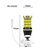 ราคา 2ชิ้น H1 Led ไฟตัดหมอก H3 Led รถไฟตัดหมอก20000LM 6000พันสีขาวอัตโนมัติไฟตัดหมอกวันวิ่งไฟยานยนต์ LED หลอดไฟ (15131840073)