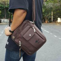 ราคา กระเป๋าสพายข้าง งานสวย แบรนด์แท้ zongka 100 หนัง PU อย่างดี ช่องใส่ของเยอะ งานสวยเท่ๆ (512182735)