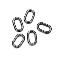 ราคา ห่วงโลหะรูปวงรีชิ้น ล็อตแบบเปิดได้ Carabiner คลิปพวงกุญแจห่วงโซ่รูปสุนัขคอนเนคเตอร์สำหรับเครื่องประดับ DIY (12640068884)