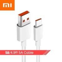 ราคา Original Xiaomi 5A 33W Turbo สายชาร์จสำหรับ MI 10i Poco X3ประเภท C Fast Charging Cabel Mi 11 10 10T 9T Redmi Note 9 10 K30 Ultra (9550250783)