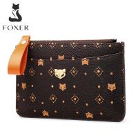 ราคา FOXERผู้หญิงผู้ถือบัตรพีวีซีหนังลายนูนมินิกระเป๋าสตางค์สไตล์กระเป๋าเงินสำหรับผู้หญิงกระเป๋าเงินเหรียญหญิงกระเป๋า (3872142696)