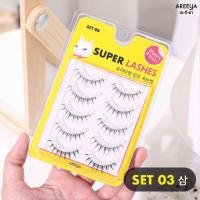 ราคา Areeya Super Lashes ขนตาปลอมสไตล์ เกาหลี ธรรมชาติ แกนเล็ก ใส่สบาย (17098922672)