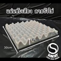 ราคา ชุด10แผ่น แผ่นซับเสียงลายรังไข่ 30x30x3 8cm ฟองน้ำซับเสียง (10423771889)