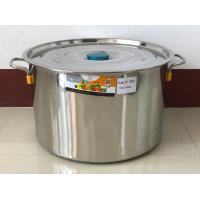 ราคา หม้อสตูว์ หม้อสต็อค หม้อสแตนเลส หม้อหุงต้ม หม้อต้ม หม้อ2หู รุ่นใหม่ หนา ทรงเตี้ย เบอร์ 35 40 45 50 ซม ตราTK (16418570703)
