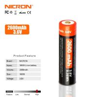 ราคา Nicron 18650 แบตเตอรี่ความจุสูง 2600mAh ใช้กับ N8 B70 B70plus N8F B60 H25 B71 N6 B200 F81 NRB L2600 แบตเตอรี่ (921548198)