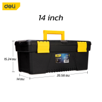 ราคา Deli กล่องเครื่องมือช่าง กล่องเครื่องมือ กล่องใส่เครื่องมือช่าง กล่องใส่เครื่องมือ เหนียว ทนทาน Tool Box (9985822981)