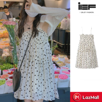 ราคา IEF เดรชผู้หญิง เดรสลายดอกไม้สลิงเกาหลีหลวม Ins นักเรียนกระโปรงบางกระโปรงสวยกระโปรง ชุดสาวอวบสวยๆ เดรสเกาหลีสวยๆ2023 (15241395129)