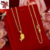 ราคา สร้อยทองเคแท้18kสร้อยคอปลาคาร์พผู้หญิงใหม่ทองปลอมไม่ลอก (5548494095)