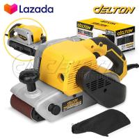 ราคา DELTON เครื่องขัดกระดาษทราย เครื่องขัดไม้ รุ่น DT 941 รถถัง ระบบสายพาน 4 นิ้ว 1400W รุ่นใหม่ มอเตอร์ทรงพลัง Belt Sander แถมฟรี แท่นยึดเครื่องขัดกระดาษทราย กระดาษทราย 1 แผ่น (644432885)