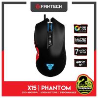ราคา FANTECH X15 PHANTOM Macro Key RGB Gaming Mouse เมาส์เกมมิ่ง แฟนเทค ตั้งมาโครคีย์ได้ ความแม่นยำสูงปรับ DPI 200 4800 เหมาะกับเกมส์ MMORPG BNS FPS MoBA (1080132583)