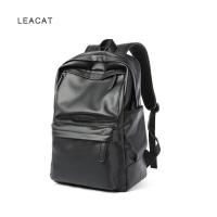 ราคา Leacat ผู้ชายกระเป๋าเป้สะพายหลังหนัง Pu แฟชั่นกระเป๋าเดินทางกันน้ำสบายๆสำหรับผู้ชาย (16325865165)