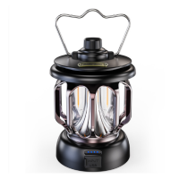 ราคา ตะเกียงแคมปิ้ง ตะเกียง LED Toprated Vintage lantern ไฟตั้งแคมป์ ตะเกียงจ้าพายุ แบบพกพา ชาร์จไฟได้ ไฟตะเกียง led 2400mAh (16464990896)