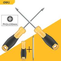 ราคา deli ไขควง หัวสลับ ไขควงตอก ไขควงสลับหัว ไขควงสลับ 2IN1 ไขควงหัวแฉก ไขควงหัวแบน กันสนิม แข็งแรง Screwdriver (10386044733)