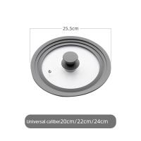 ราคา Konco Universal ฝาปิดกระทะฝาปิดกระทะฝาครอบซิลิโคนป้องกันการระเบิดฝาปิดกระทะที่ทนทานปรับได้ฝาปิดหม้อ (14130840015)