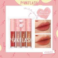 ราคา PINKFLASH 4 Pcs Lipstick Set Ultra matte Lipstick Waterproof Long Lasting Multiple Use Makeup Set (9579150350)