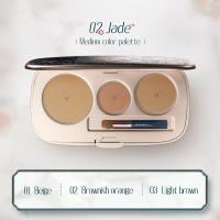 ราคา 花西子 Florasis Smooth Tricolor Concealer Palette Flawless Full Coverage Waterproof Makeup Matte Foundation Cover คอนซีลเลอร์แท้ (15865180281)