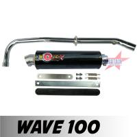 ราคา ท่อสูตร WAVE 100 ท่อสูตรเวฟ ท่อแต่ง เวฟ ท่อ โมวิค MOVIC X ทรง ENDURANCE มี มอก คอท่อชุบโครเมี่ยมอย่างดี ปลาย แค้มรัดท่อพร้อมอุปกรณ์ติดตั้งครบชุด (1083108579)