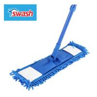 ราคา สวอช ม็อบไมโครไฟเบอร์สองประสงค์ ม็อบดันฝุ่น ไม้ดันฝุ่น ไม้ม๊อบ ม๊อบ SWASH Chenille Microfiber Mop (16332266634)