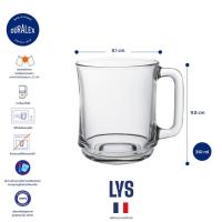 ราคา แก้ว Duralex Lys Mug 310 ml แก้วมัค แก้วกาแฟ แก้วมัควางซ้อนกันได้ (18341029033)