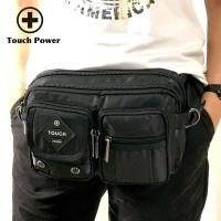 ราคา สต็อกพร้อมแล้ว Touch Power Tough Warrior กระเป๋าคาดเอวชายกระเป๋าคาดอกกระเป๋าไนลอนหลายช่องสำหรับผู้ชาย (14342610760)