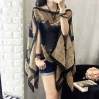ราคา เสื้อผ้าชีฟองป้องกันแสงแดดผ้าคลุมไหล่ผ้าพันคอลายดอกไม้สำหรับผู้หญิงใช้ได้หลายโอกาสเสื้อคลุมกันแดดชายหาดฤดูร้อนเสื้อเบลาส์คาร์ดิแกนลำลองทรงหลวมโบโฮ (15643222514)