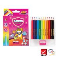 ราคา Master Art สีไม้ ดินสอสีไม้ แท่งสั้น 12 สี จำนวน 1 กล่อง (890082563)