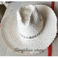 ราคา หมวกสาน หมวกใบลาน หมวกคาวบอย หมวกกันแดด (18564230719)